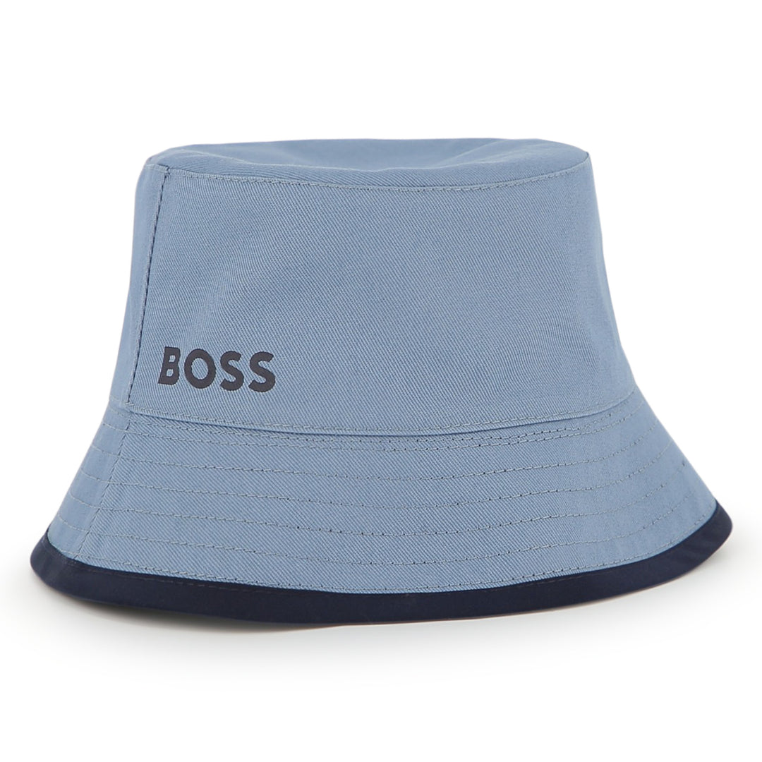 Hugo Boss Baby Boys Reversible Blue Bucket Hat