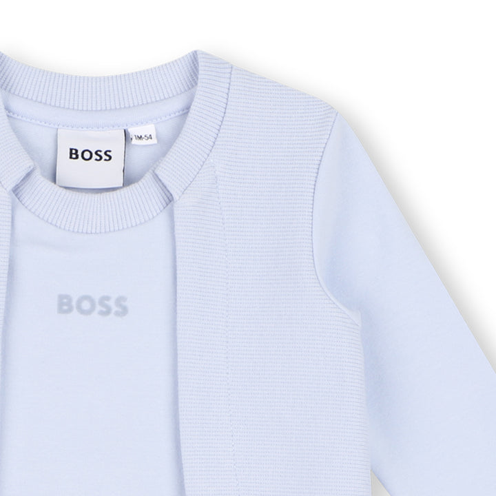 Hugo Boss Baby Boys Ribbed Detail Pyjama