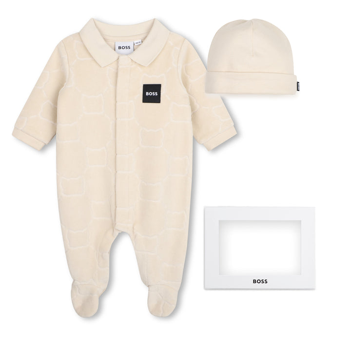Hugo Boss Baby Boys Beige Pyjama Set