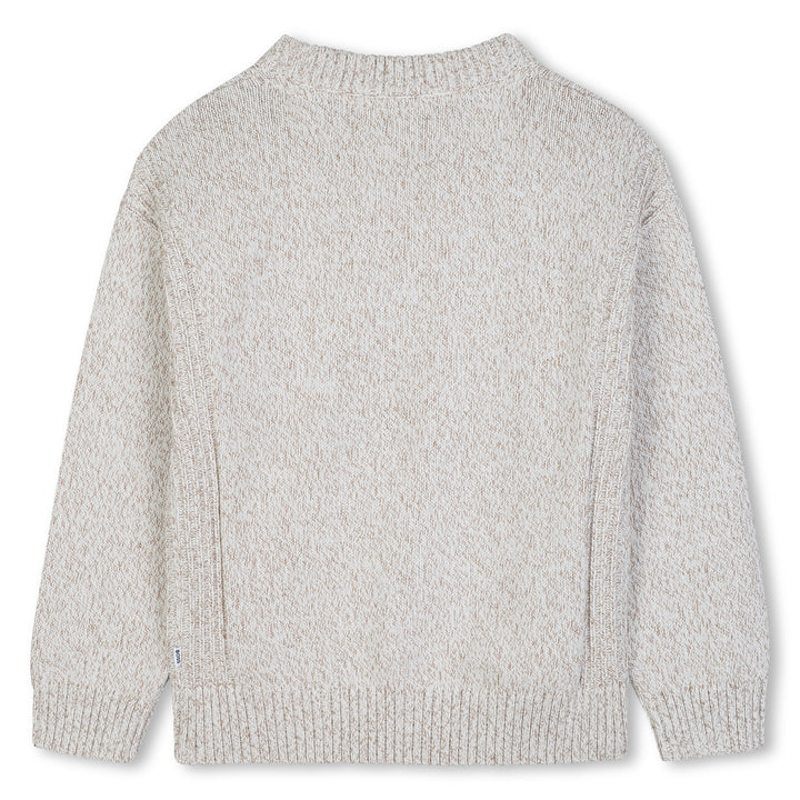 Hugo Boss Ivory Mottled Sweater
