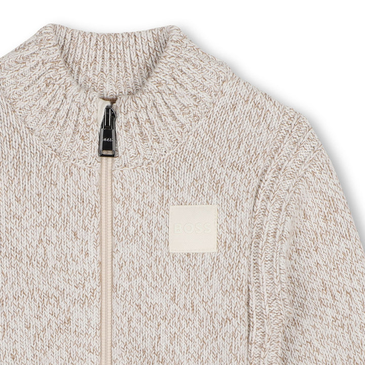 Hugo Boss Baby Boys Mottled Knit Cardigan
