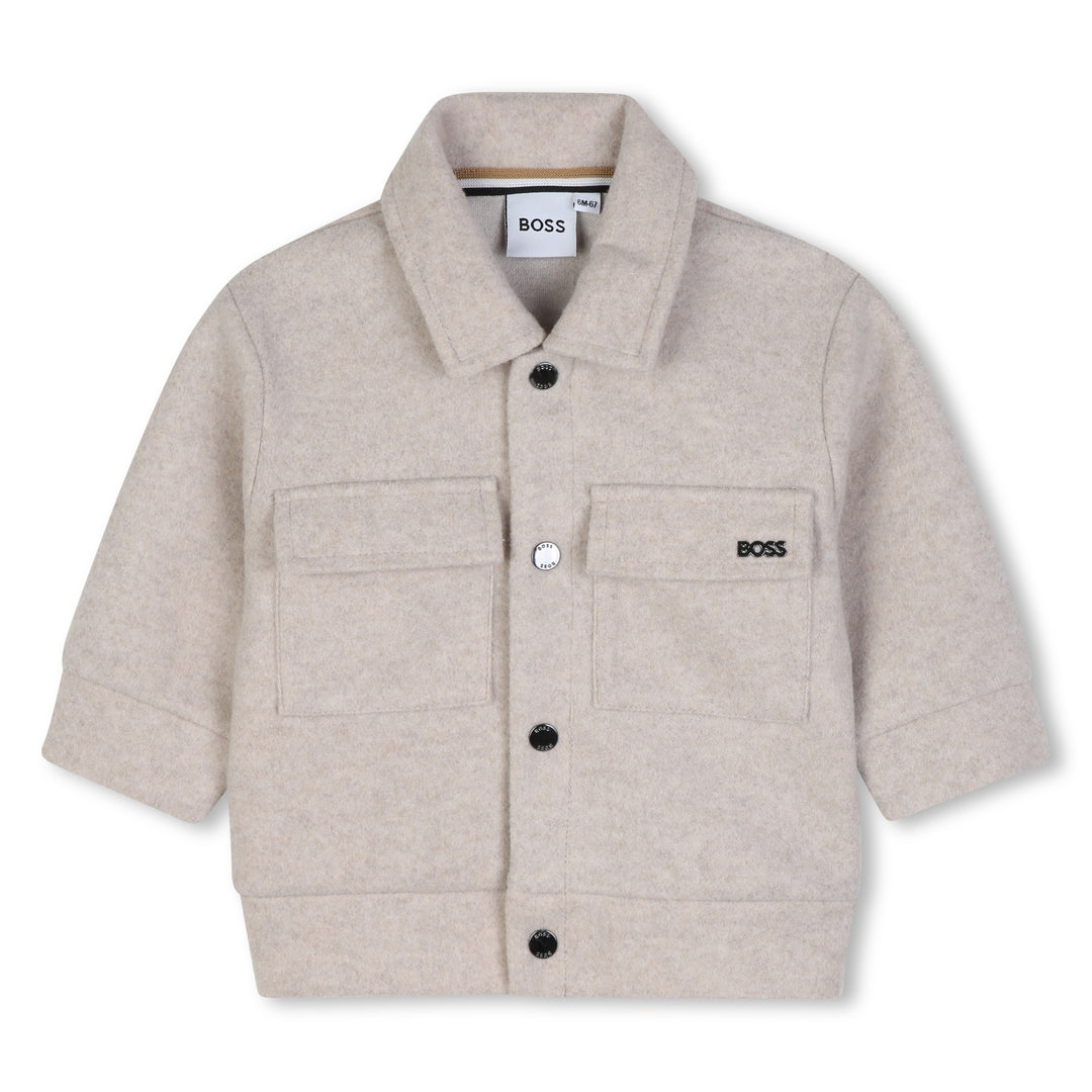 Hugo Boss Baby Boys Mottled Flannel Jacket