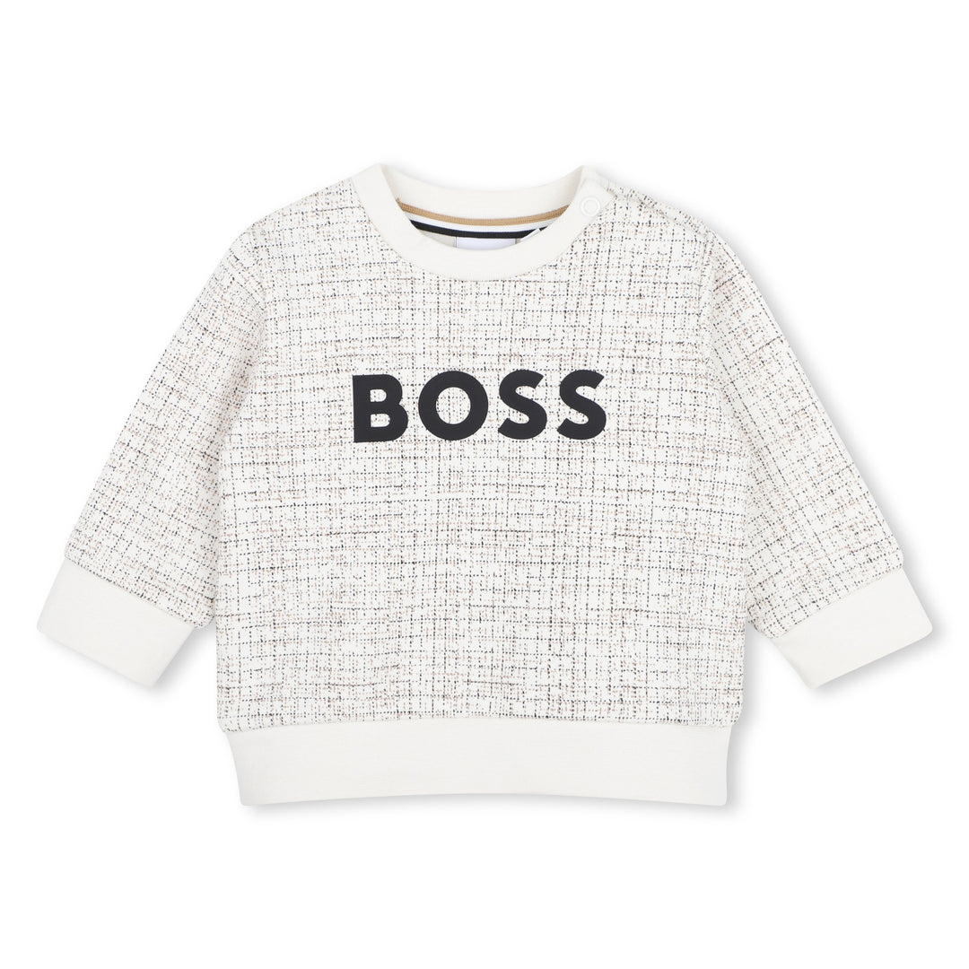 Hugo Boss Baby Boys Micro Check Sweatshirt