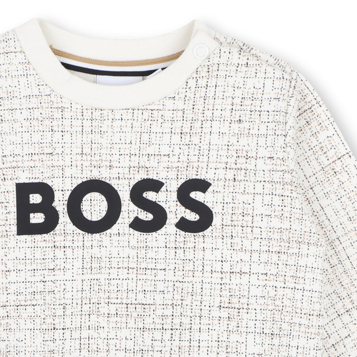 Hugo Boss Baby Boys Micro Check Sweatshirt