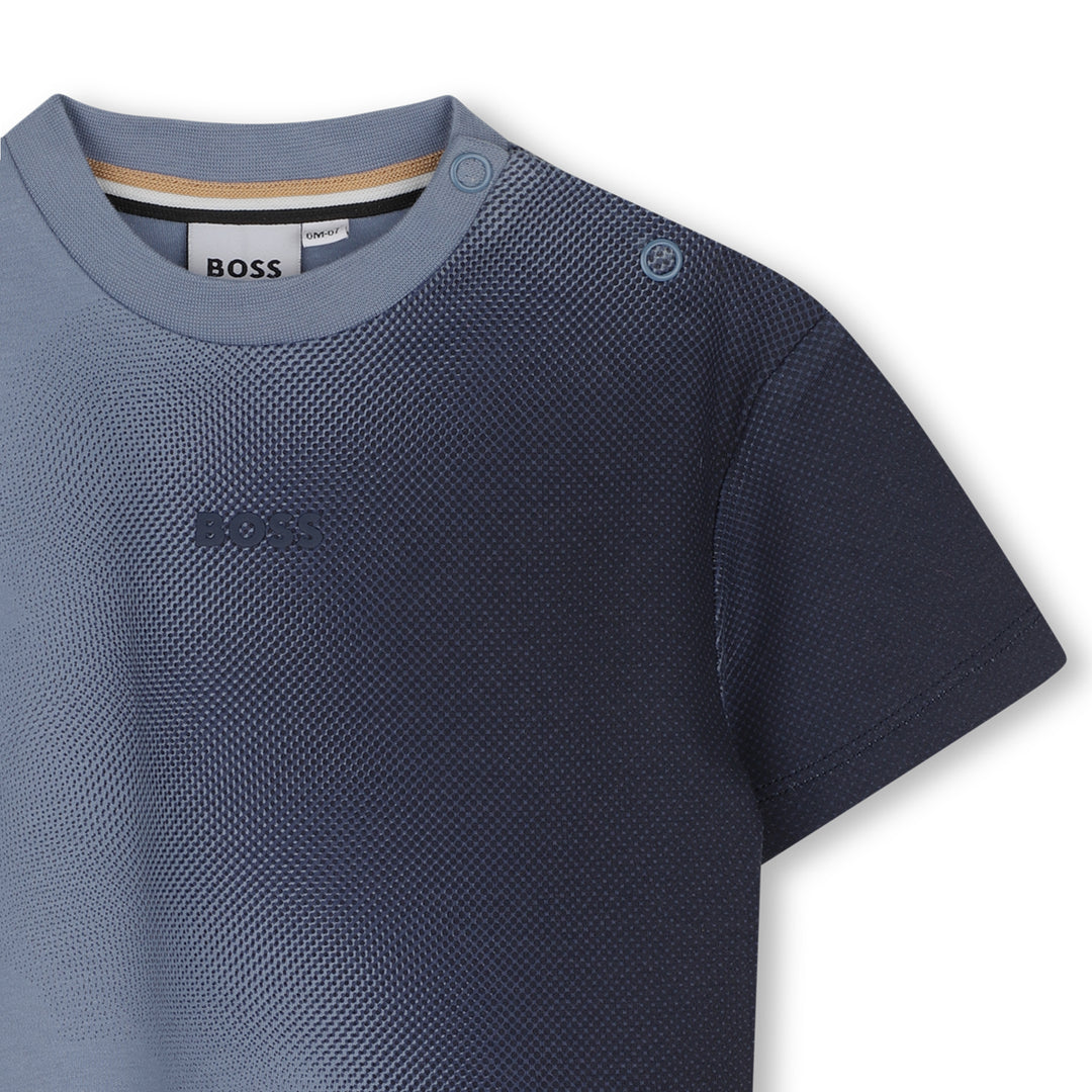 Hugo Boss Baby Boys Lavender Blue Gradient T-Shirt