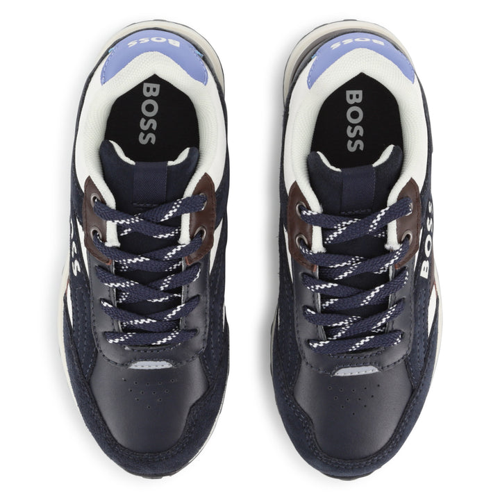 Hugo Boss Leather & Canvas Sneakers