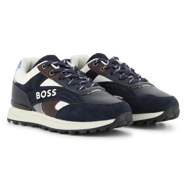 Hugo Boss Leather & Canvas Sneakers