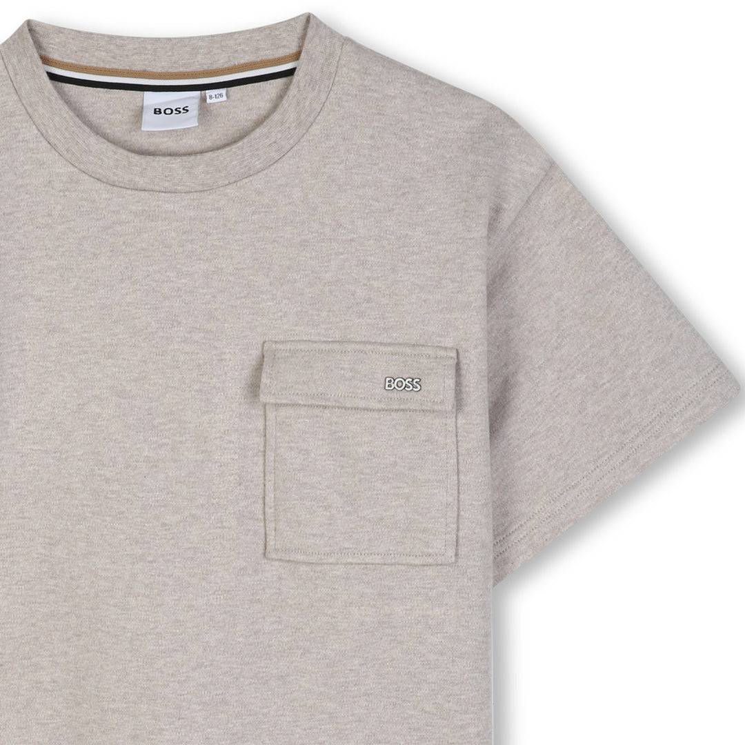 Hugo Boss Ivory Marl T-Shirt