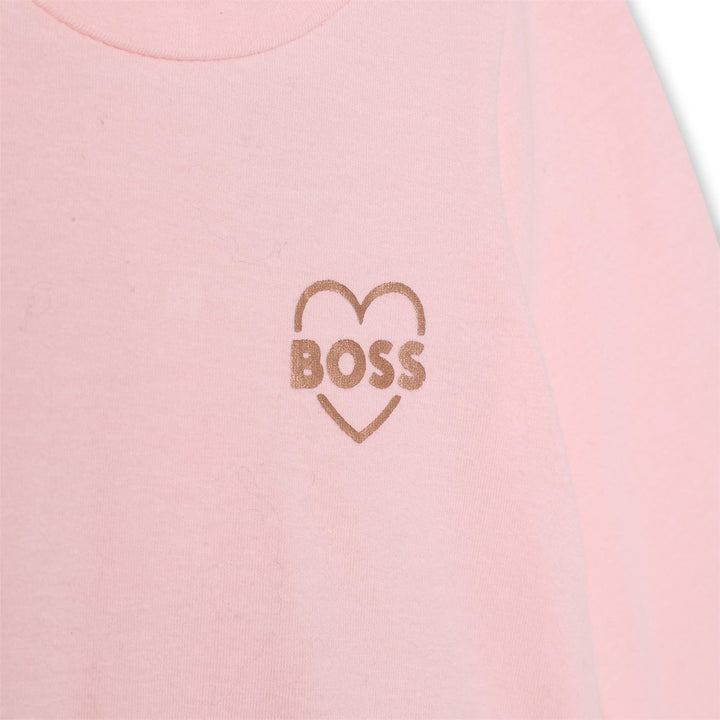 Hugo Boss Baby Girls Pink & Gold Dress