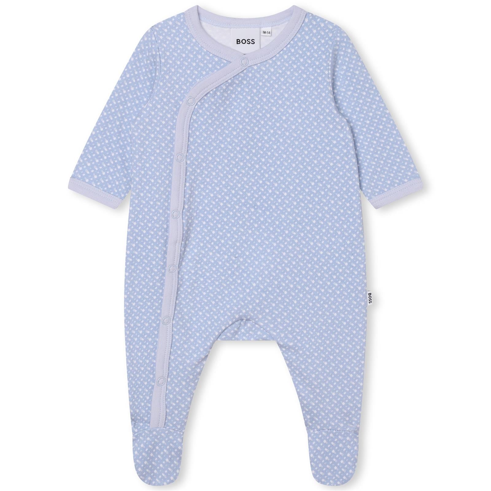 Hugo Boss Baby Boys Blue Monogram Pyjama