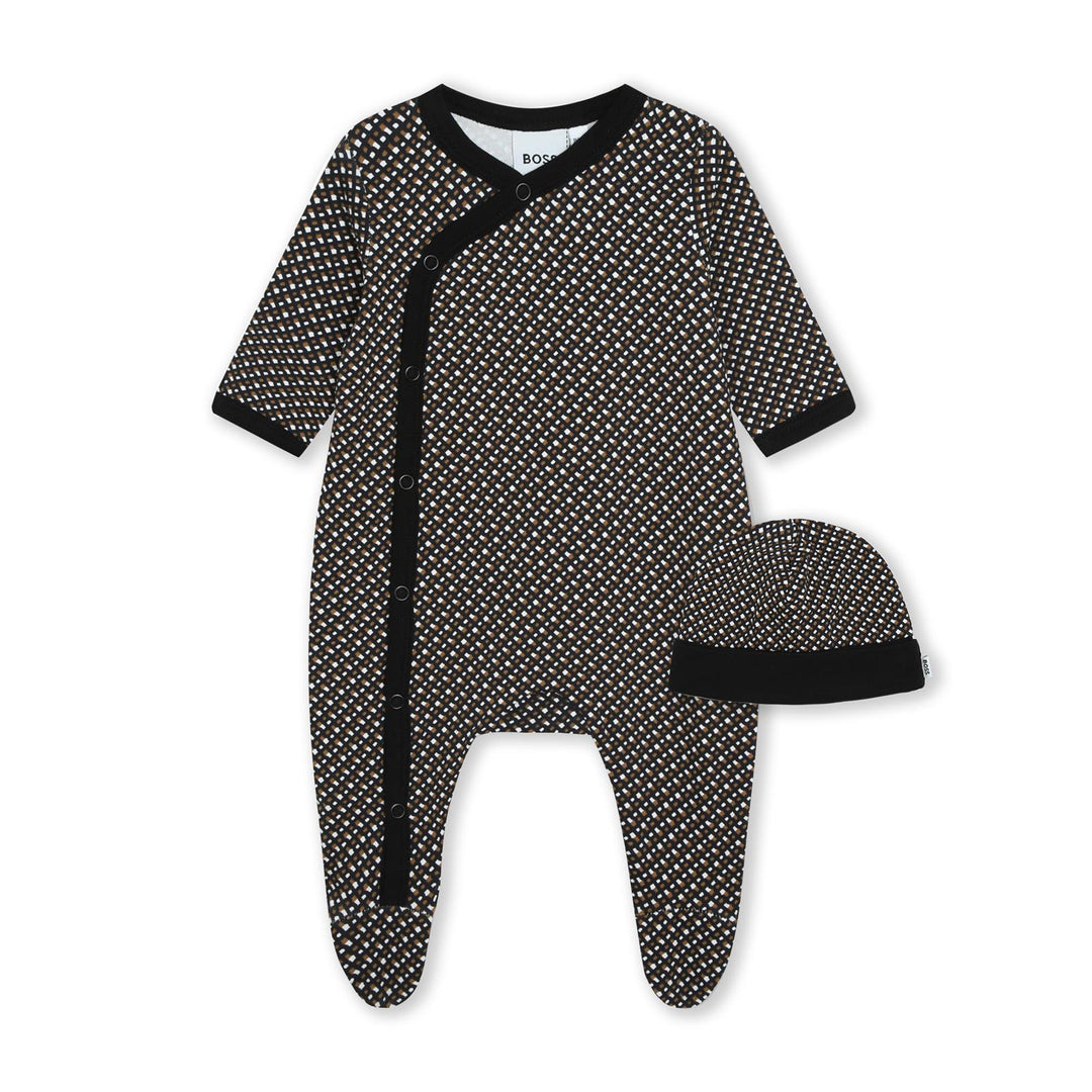 Hugo Boss Baby Boys Printed Black Pyjama Ensemble – Kid Biz