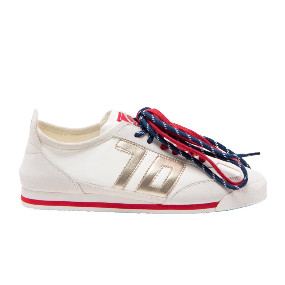 Back70 Womens Leon Gold Sneakers