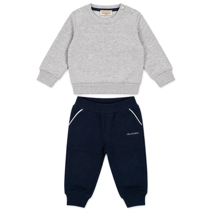 Trussardi Grey & Navy Ensemble