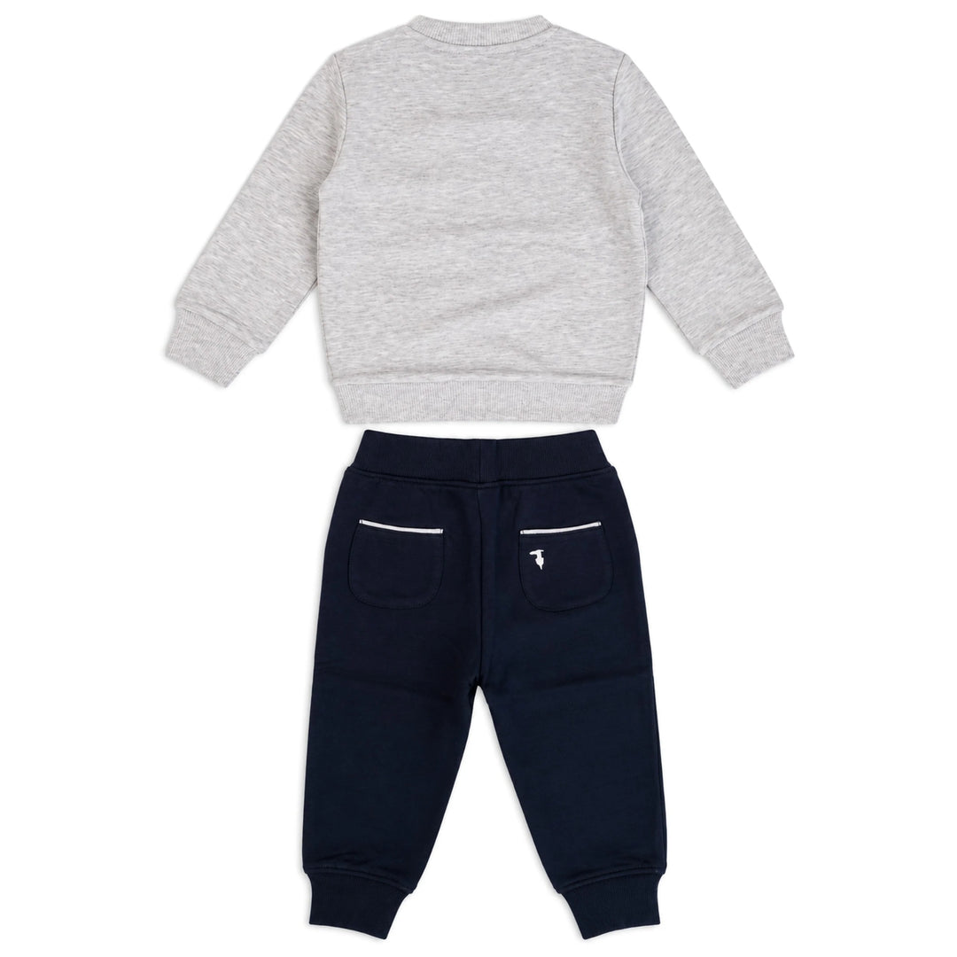 Trussardi Grey & Navy Ensemble