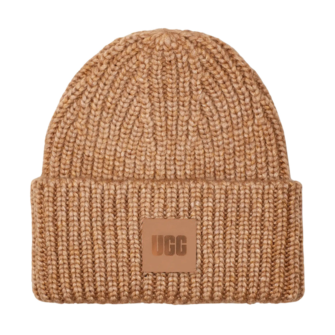 UGG Womens Chunky Rib Beanie Camel