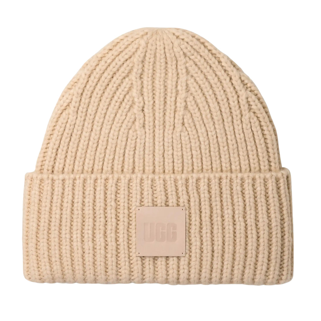 UGG Womens Chunky Rib Beanie Cream