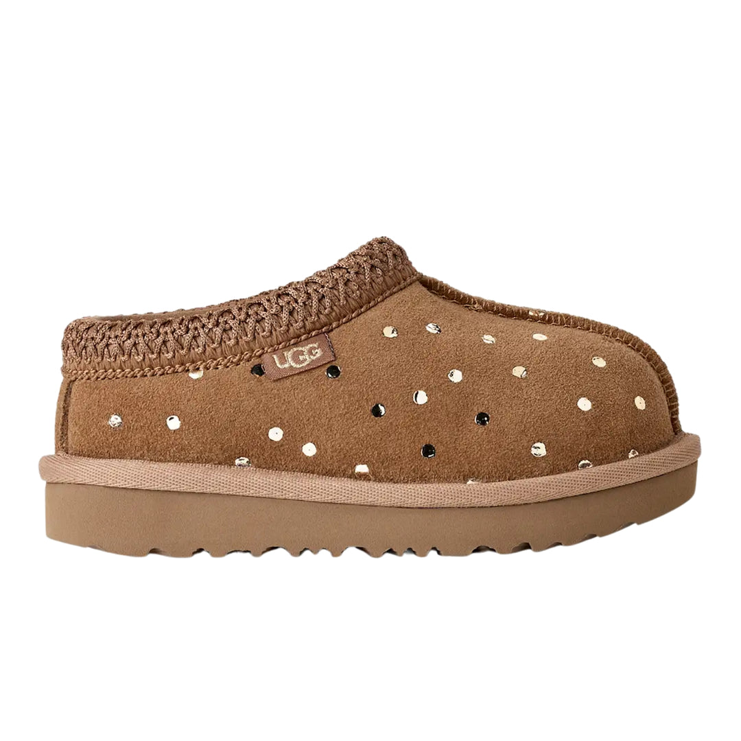 UGG Baby Girls Tasman II Shiny Dots Chestnut