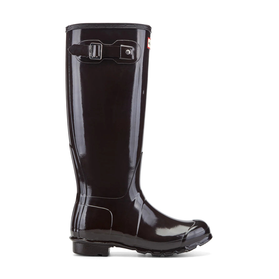 Hunter Womens Tall Chocolate Gloss Boots
