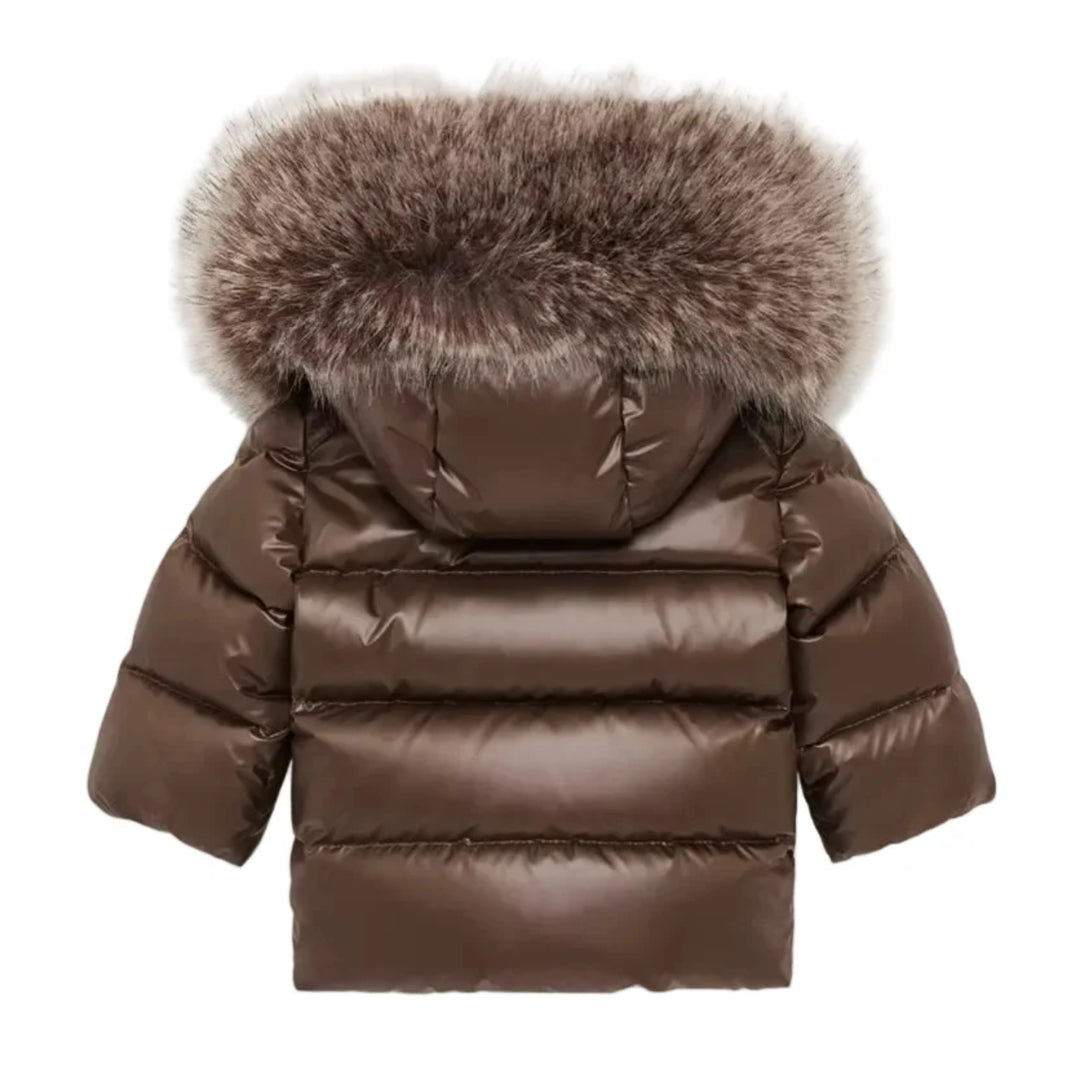 Moncler Baby Girls K2F Brown Jacket