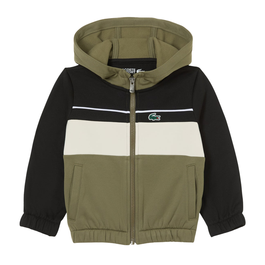 Lacoste Khaki & Black Tracksuit