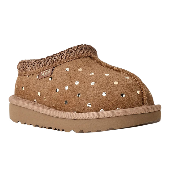 UGG Baby Girls Tasman II Shiny Dots Chestnut