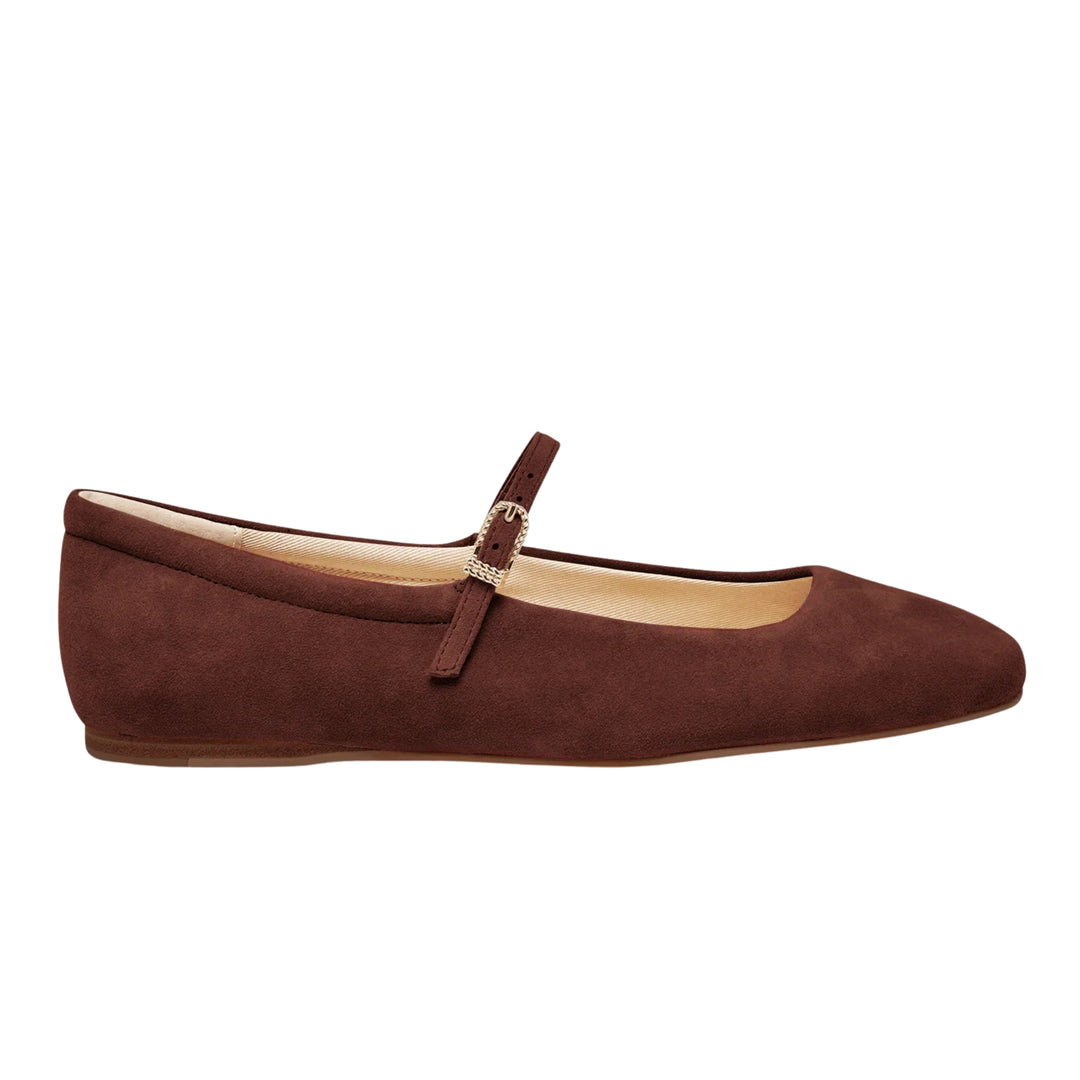 Dolce Vita Womens Reyes Mulberry Suede Ballerinas