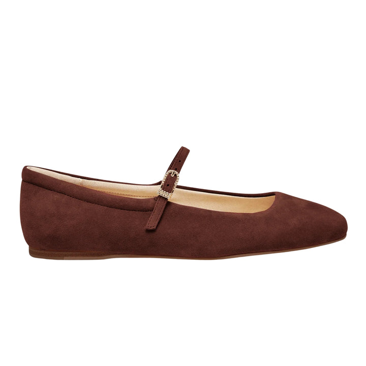 Dolce Vita Womens Reyes Mulberry Suede Ballerinas