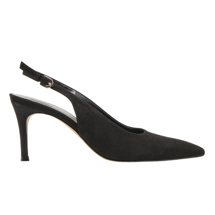 Dolce Vita Womens Elasi Black Suede Heels