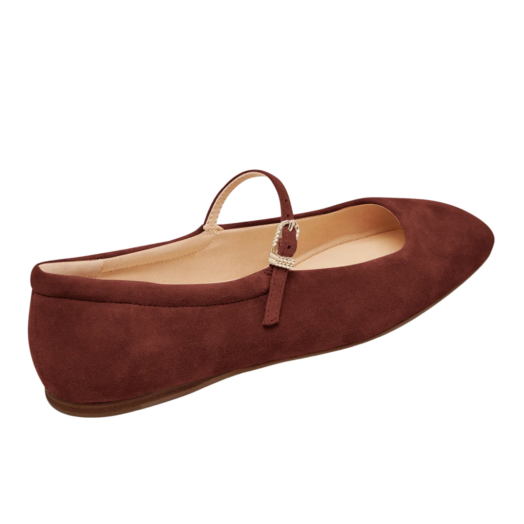 Dolce Vita Womens Reyes Mulberry Suede Ballerinas