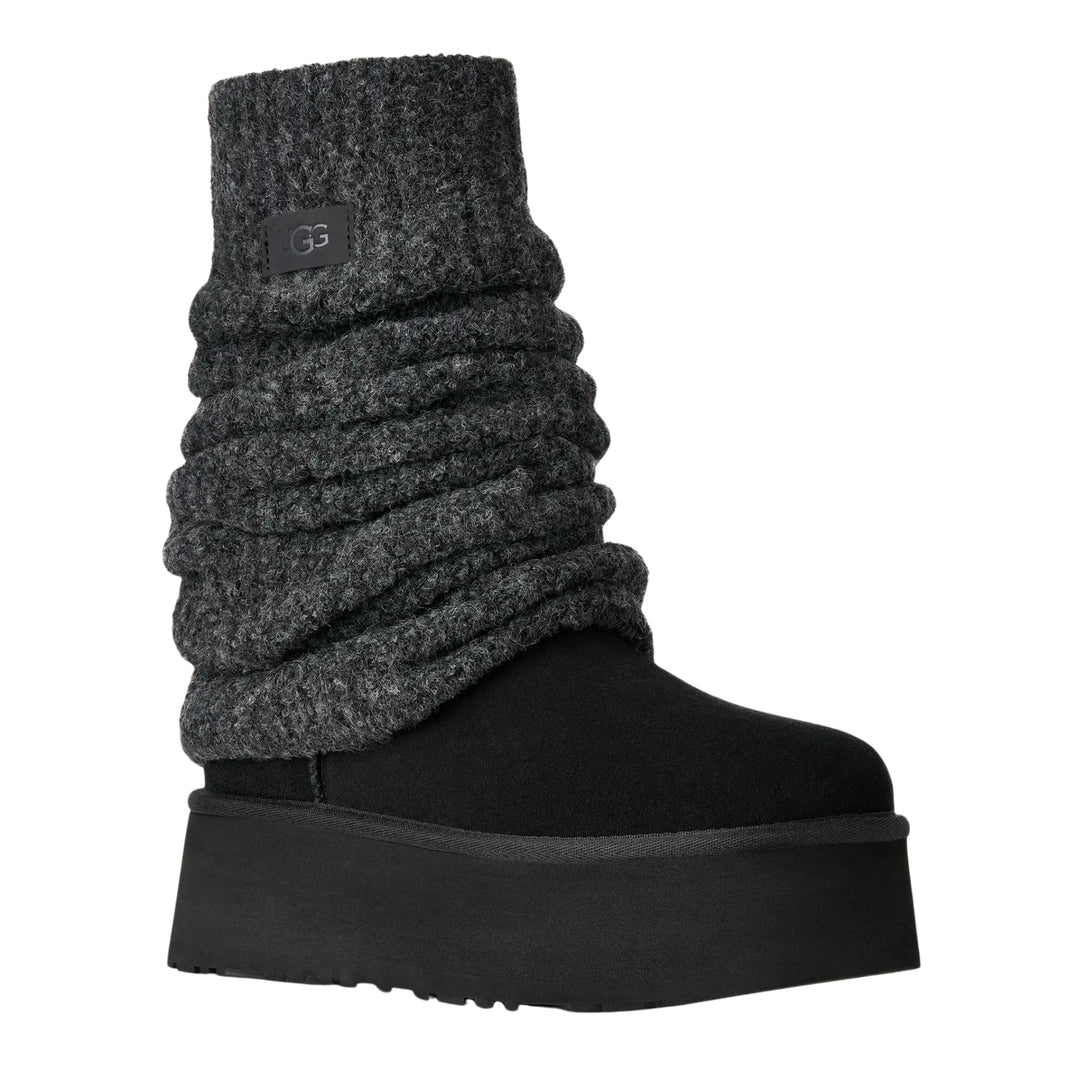 UGG Womens Classic Mini Dipper Legwarmer Black