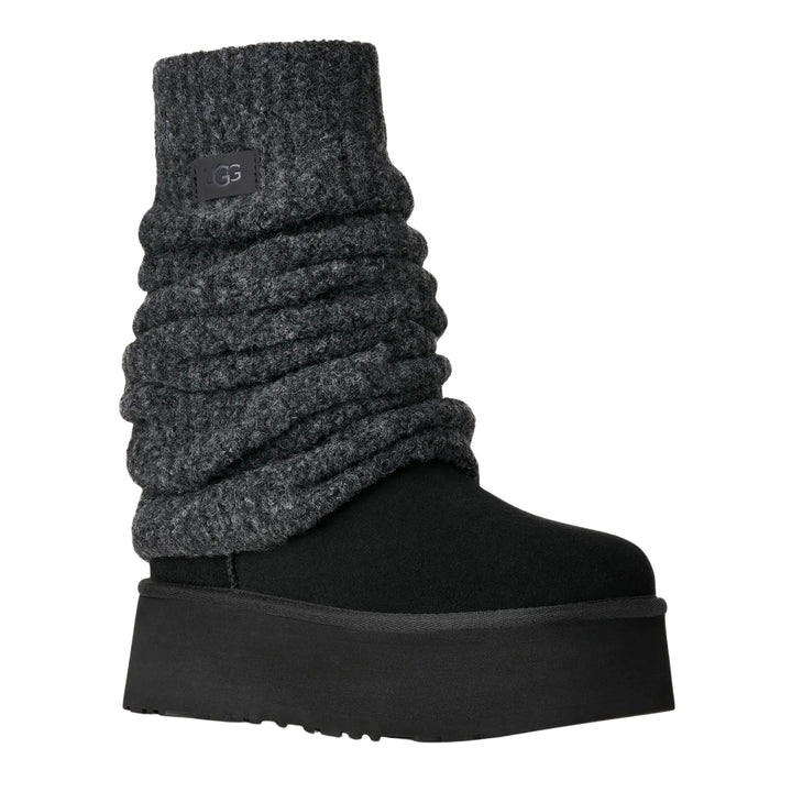 UGG Womens Classic Mini Dipper Legwarmer Black