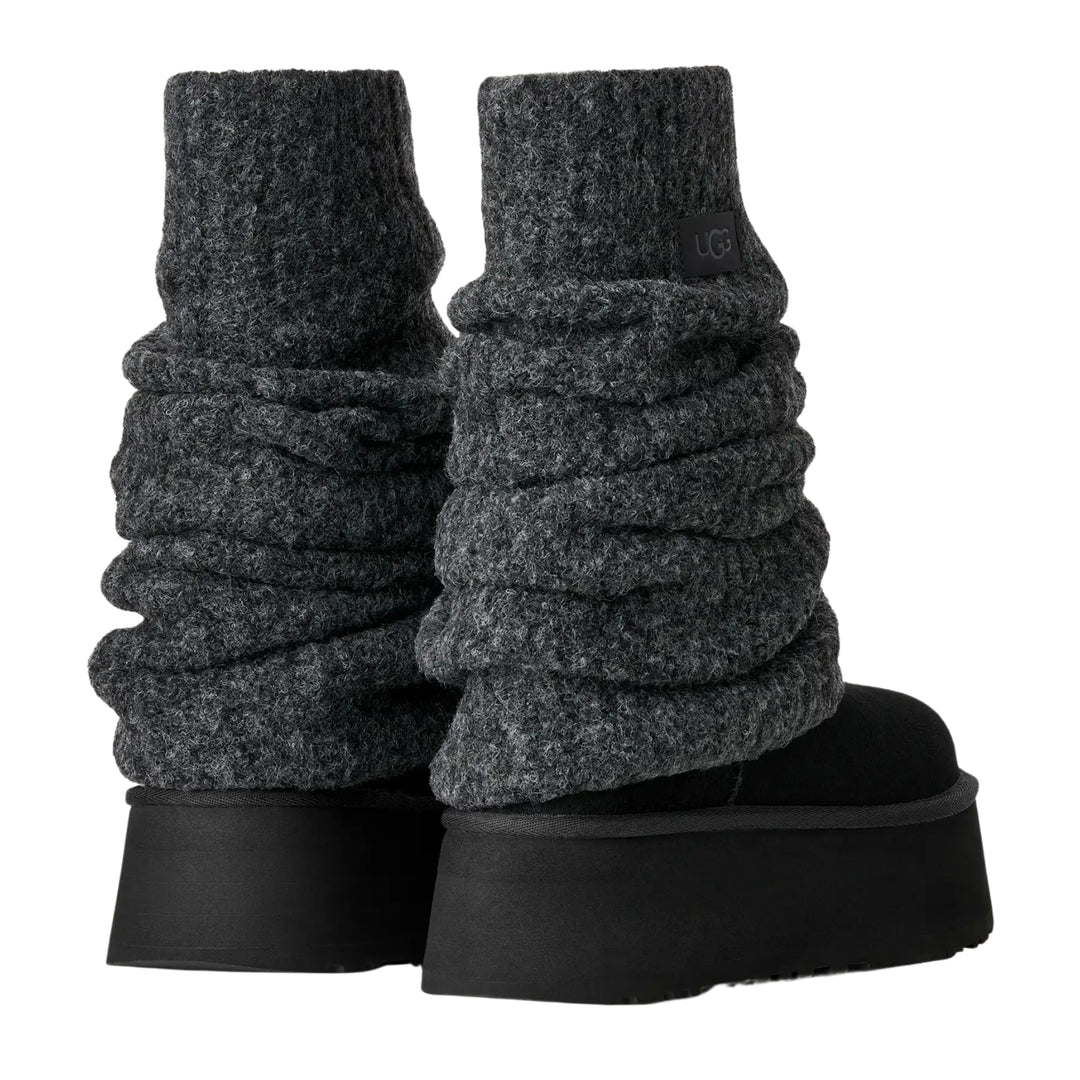 UGG Womens Classic Mini Dipper Legwarmer Black