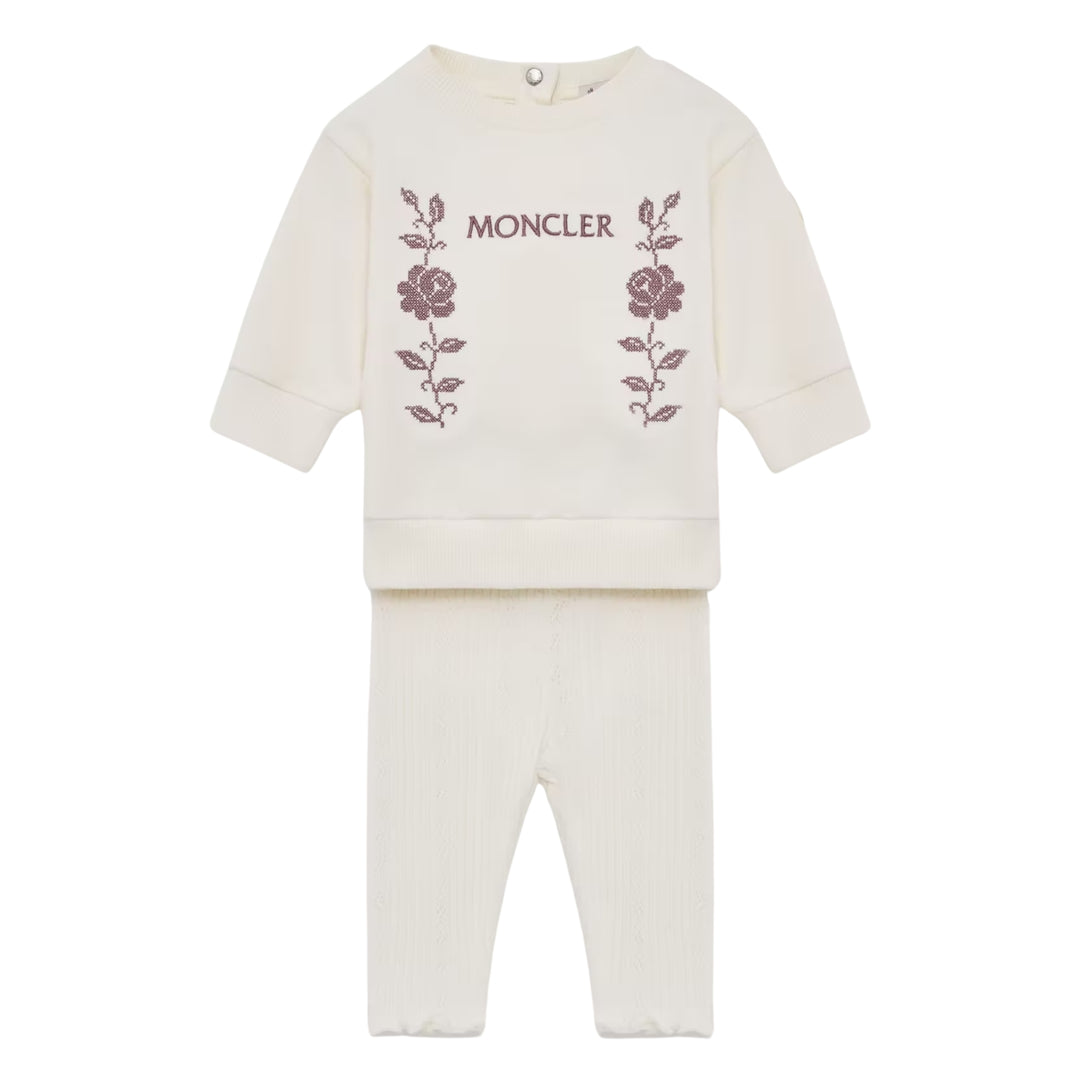 Moncler Baby Girls Embroidered Logo Ensemble