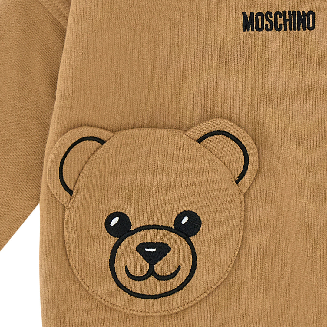 Moschino Baby Boys Bear Brown Sweatshirt