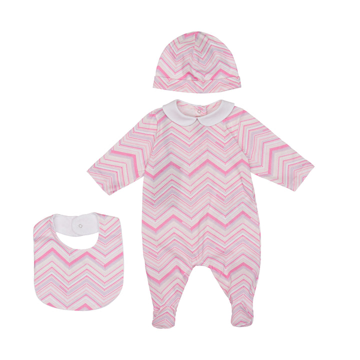 Missoni Baby Girls Pink Zig Zag Pyjama Ensemble