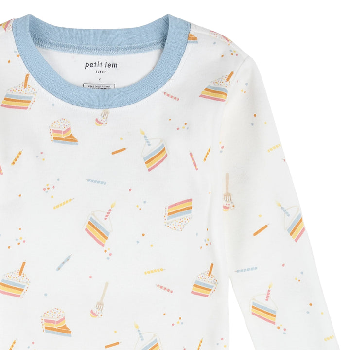 Petit Lem Birthday Cake PJ Set
