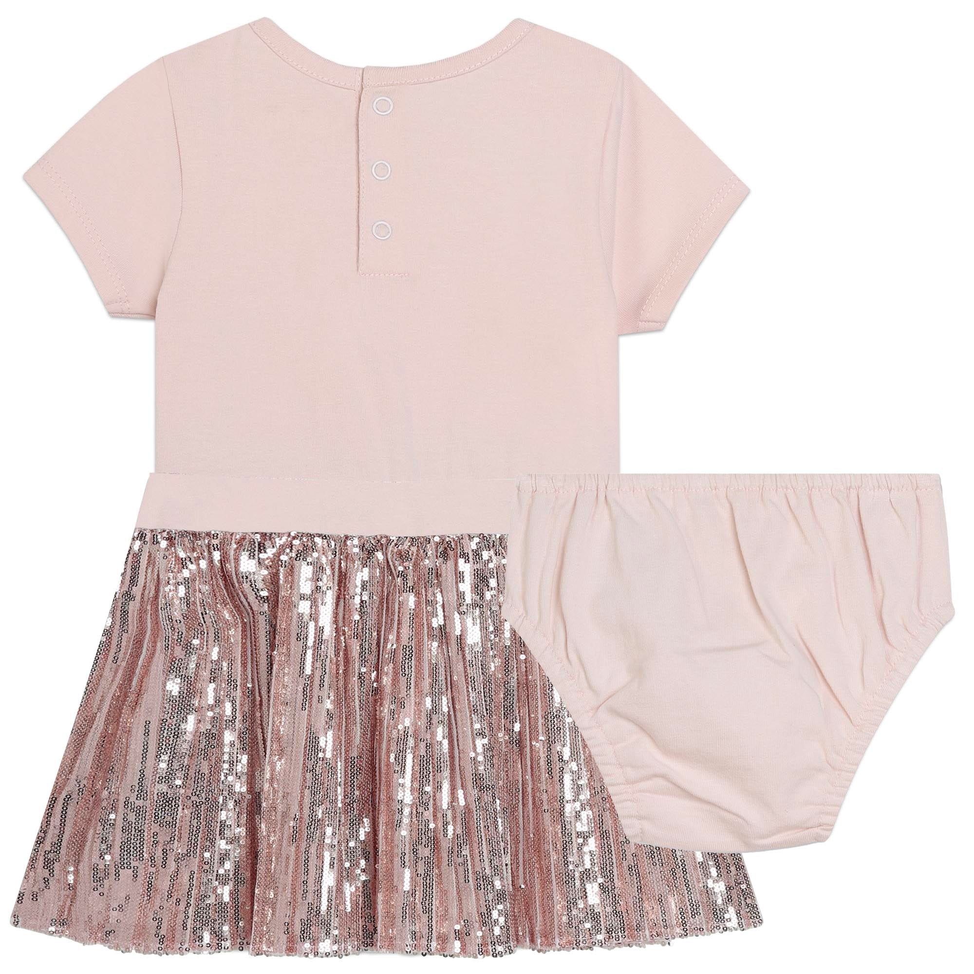 Michael Kors Baby Girls Pink Sparkle Dress