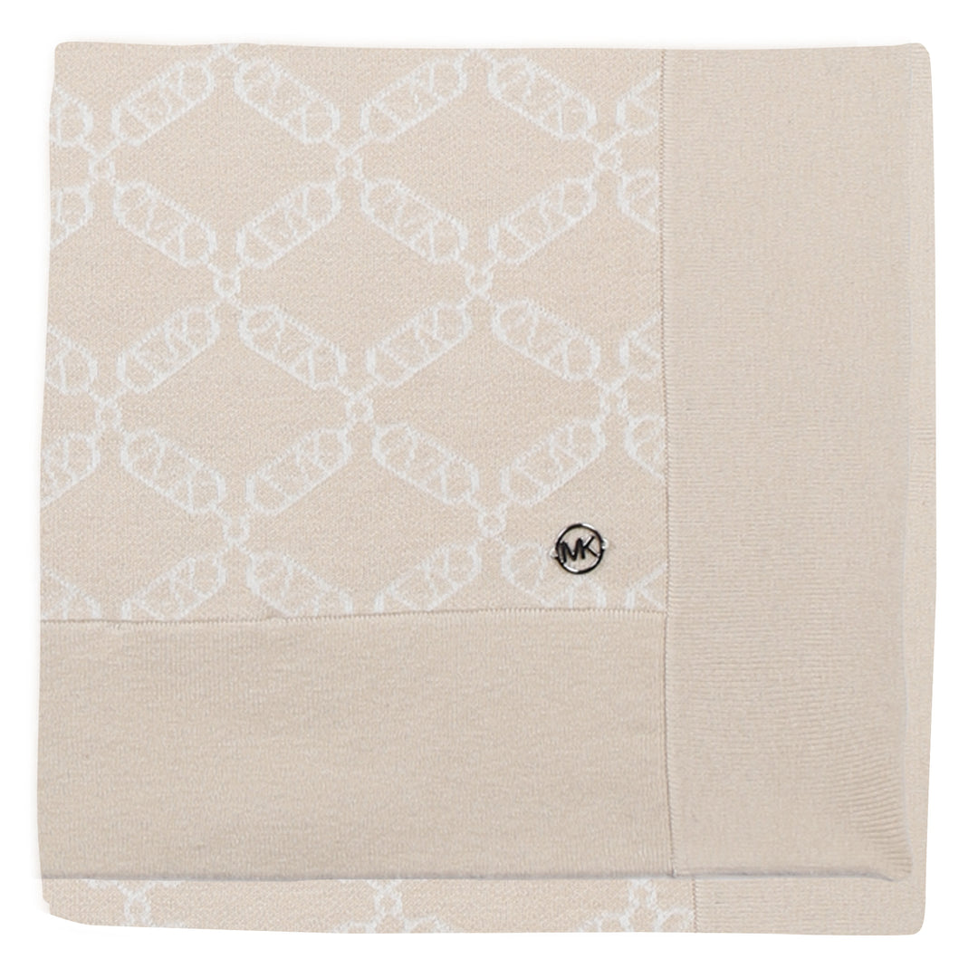 Michael Kors Baby Beige Knitted Blanket