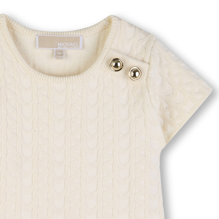 Michael Kors Baby Girls MK Cream Dress