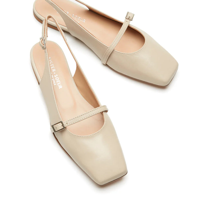 Sister X Soeur Womens Brielle Taupe Flats