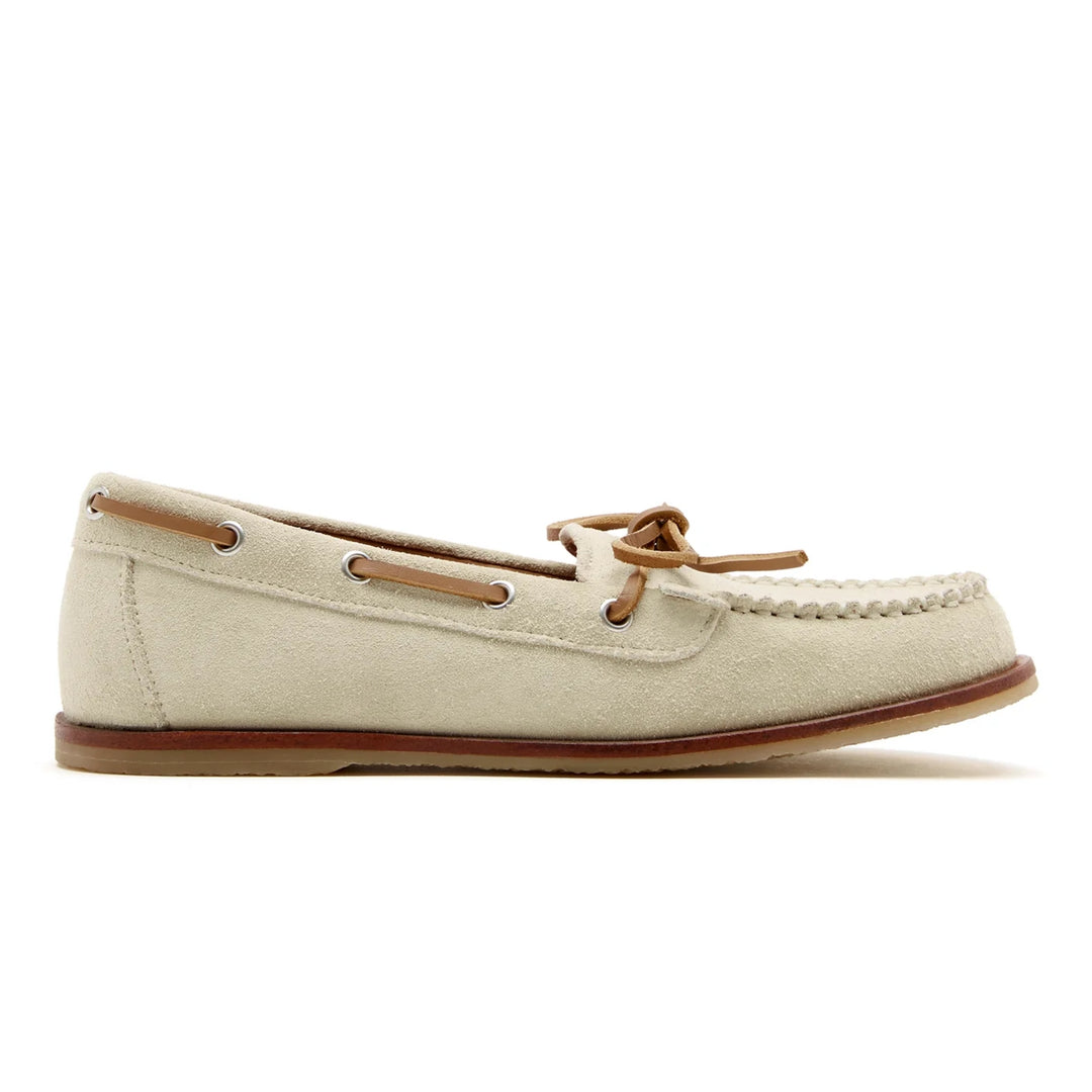 Sister X Soeur Womens Kayla Beige Boat Shoes