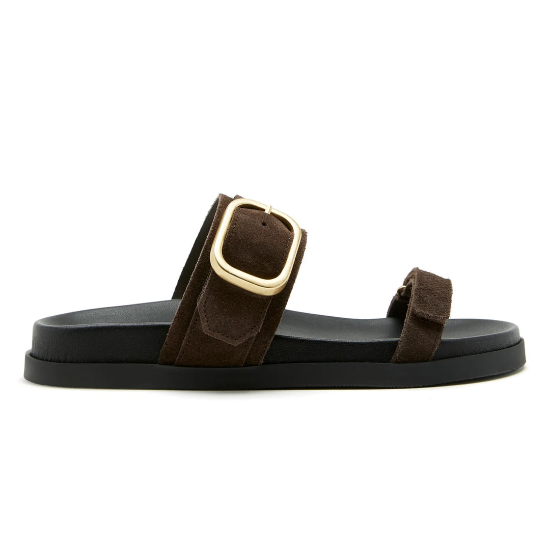 Sister X Soeur Womens Asha Dark Brown Sandals