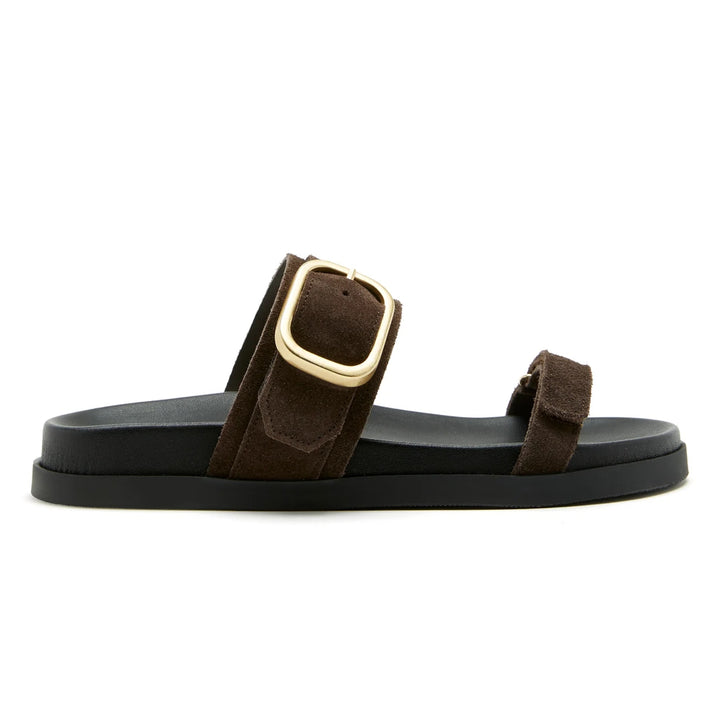 Sister X Soeur Womens Asha Dark Brown Sandals