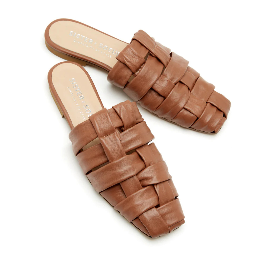 Sister X Soeur Womens Carmen Tan Flats
