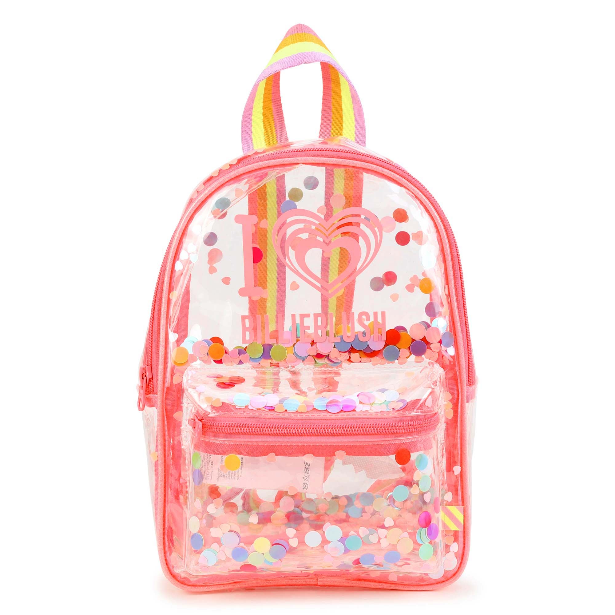 Billieblush Clear Glitter Backpack