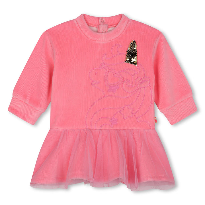 Billieblush Baby Girls Pink Velvet Dress