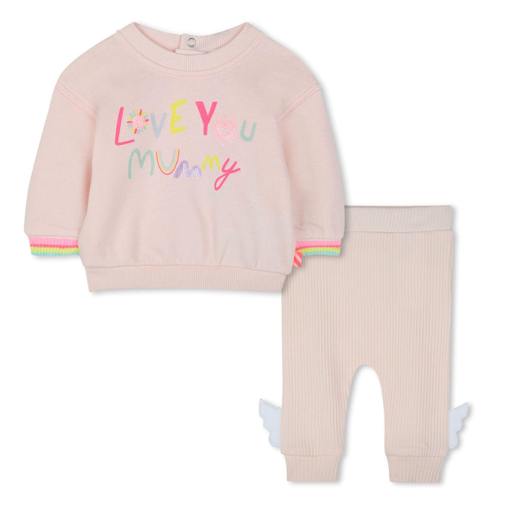 Billieblush Baby Girls Pink Love Ensemble
