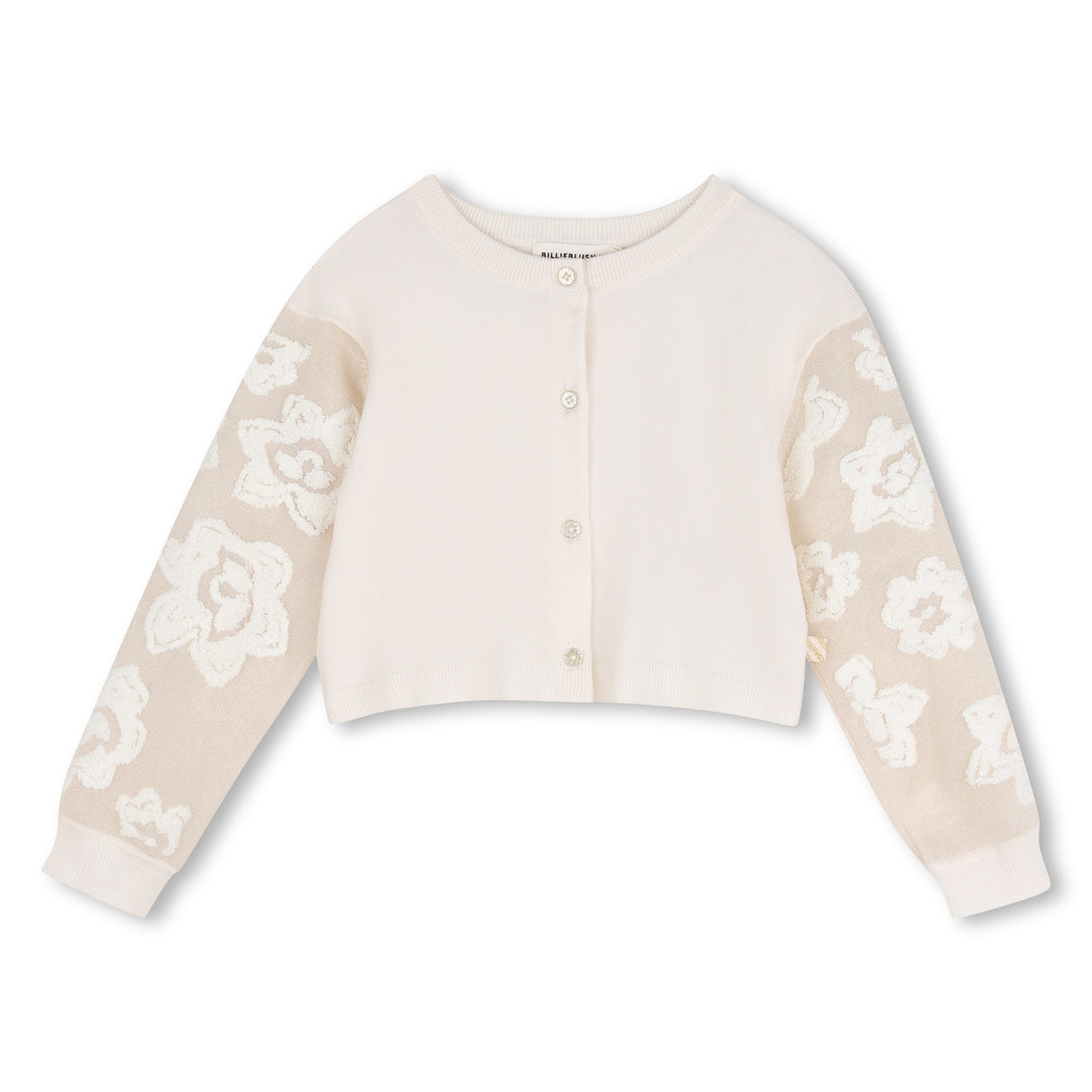 Billieblush Embroidered Sleeve Cardigan
