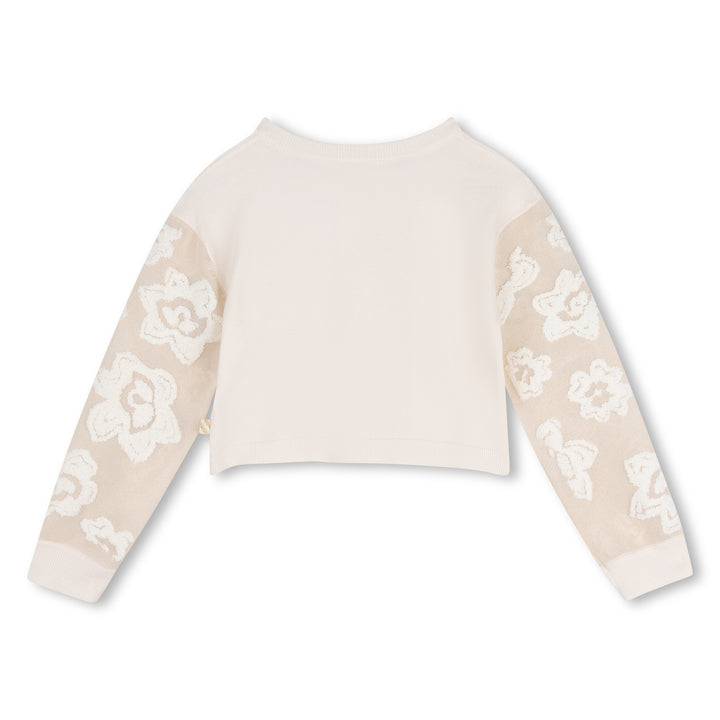 Billieblush Embroidered Sleeve Cardigan