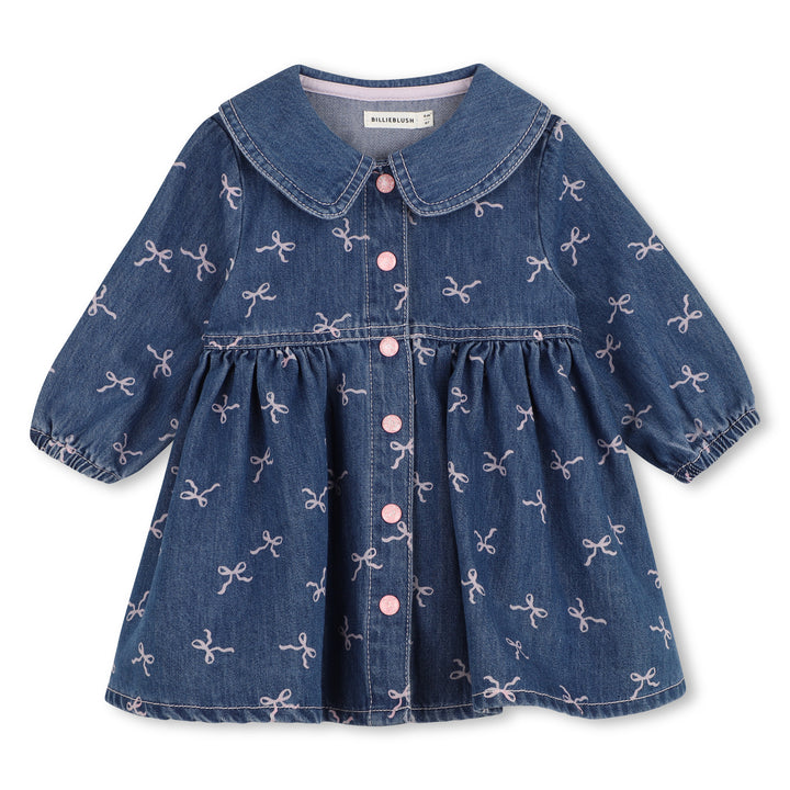 Billieblush Baby Girls Denim Bow Dress